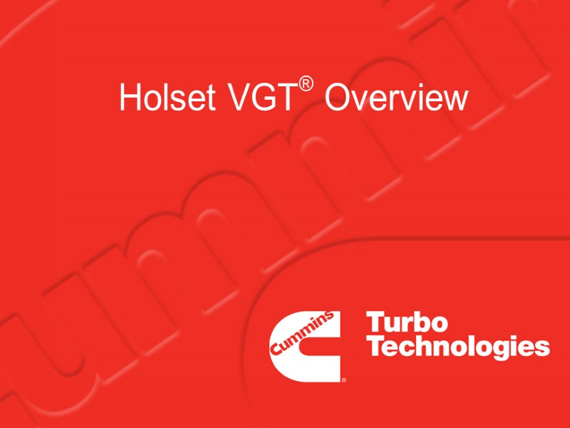 Holset VGT® Overview